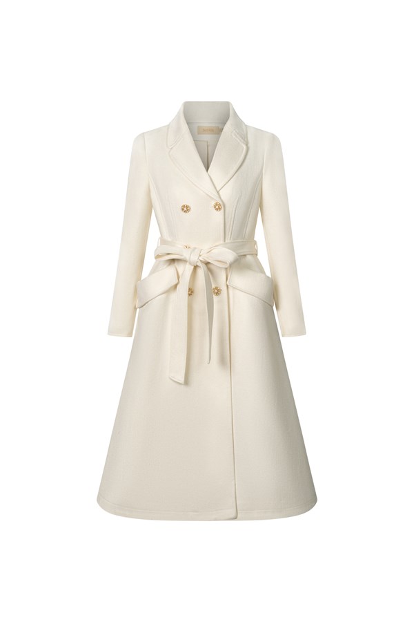 Mona Louise Coat - White